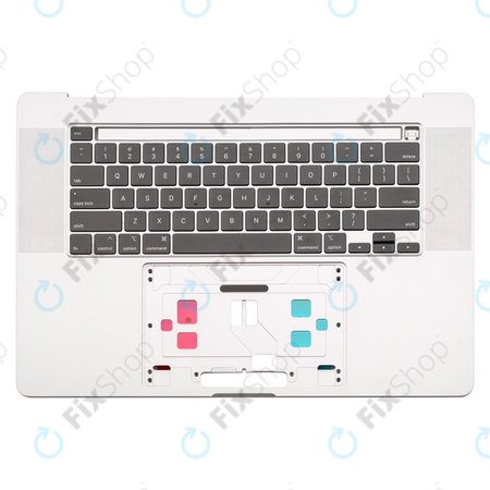 Apple MacBook Pro 16" A2141 (2019) - Cadre de clavier supérieur + clavier UK (Silver)