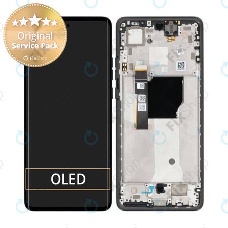 Motorola Edge 40 Neo XT2307 - Écran LCD + Ecran Tactile + Cadre (Black Beauty) - 5D68C23158 Genuine Service Pack