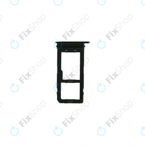 HTC U11 - Tiroir SIM + SD (Noir) - 72H0A209-02M Genuine Service Pack