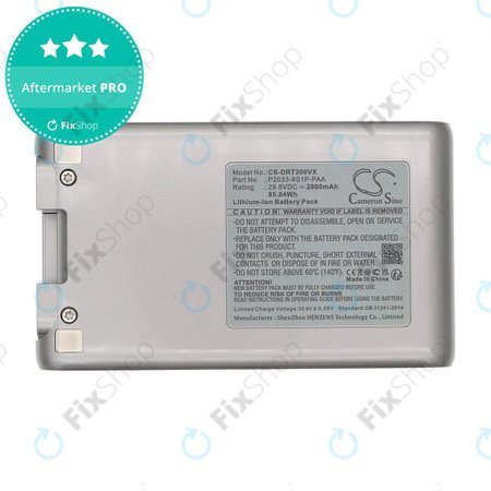 Batterie pour Dreame T30, 2900mAh, Li-Ion, 29.6V, P2033-8S1P-PAA, HQ