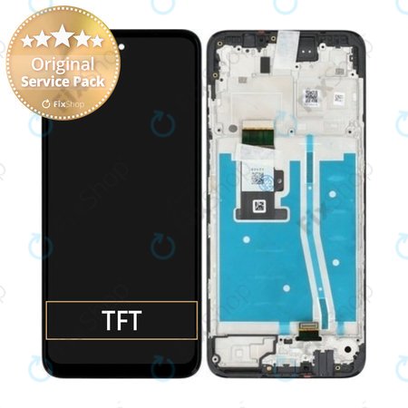 Motorola Moto G53 5G - Écran LCD + Écran Tactile + Cadre (Noir) - 5D68C22150 Genuine Service Pack