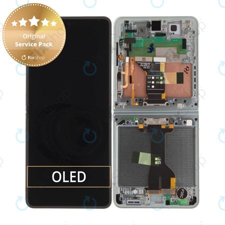 Samsung Galaxy Z Flip 7 F766B - Ecran LCD + Ecran Tactile + Cadre (Mint) - GH82-37581E Genuine Service Pack