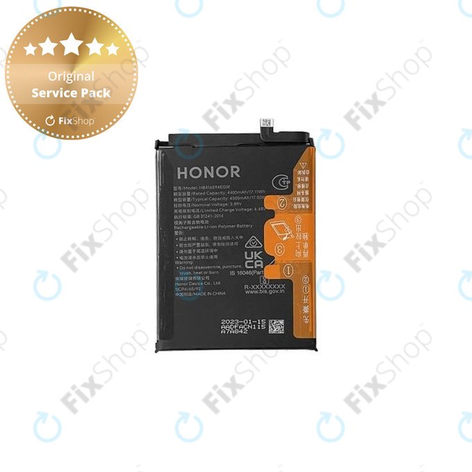 Honor X8a, Honor 90 Lite - Batterie HB416594EGW 4500mAh - 2402AADF Genuine Service Pack