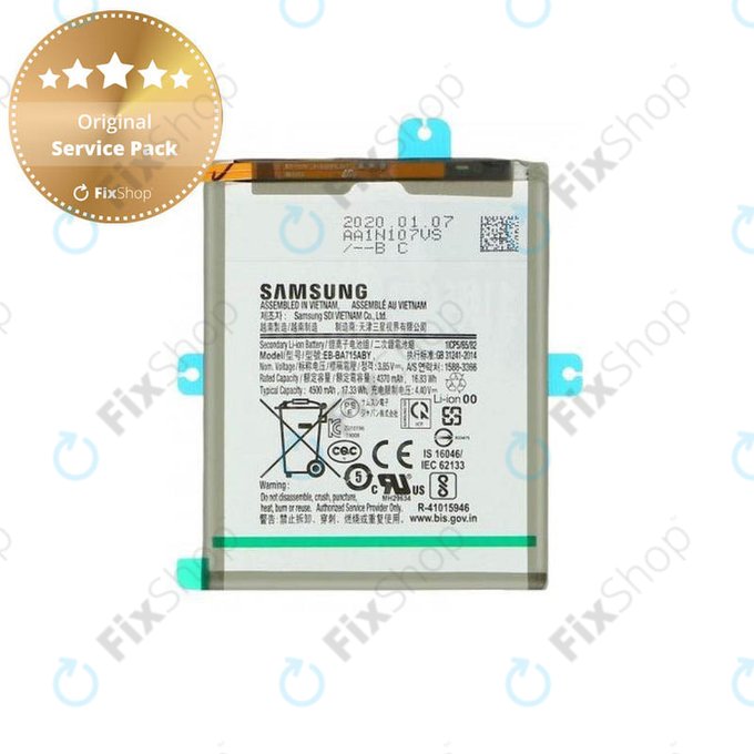 Samsung Galaxy A71 A715F - Batterie EB-BA715ABY 4500mAh - GH82-22153A Genuine Service Pack