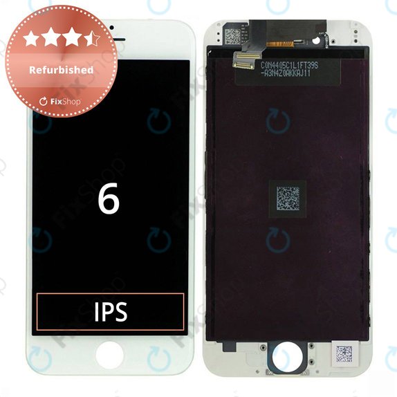 Écran pour iPhone 6, White, Tactile avec cadre, Refurbished