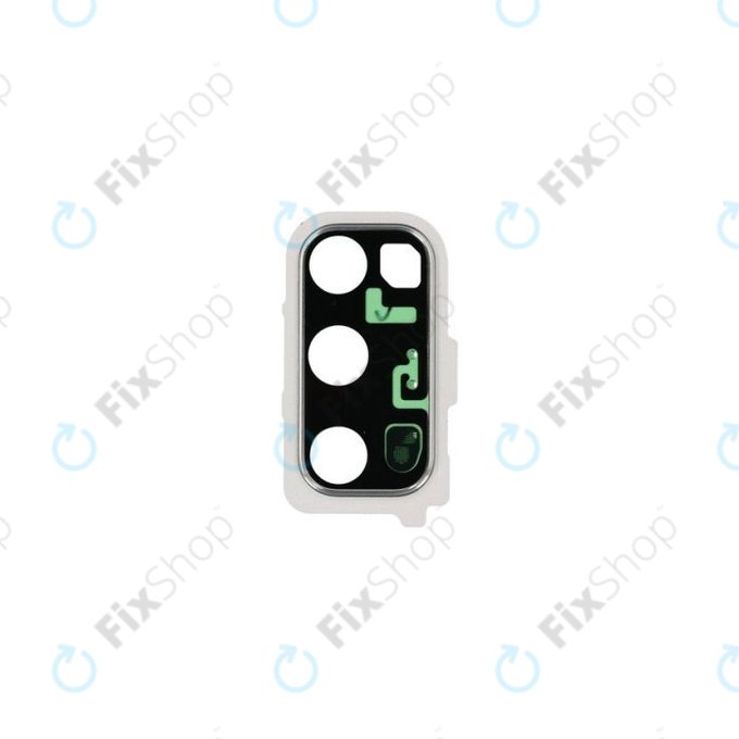 Samsung Galaxy S20 G980F - Cadre en verre pour caméra arrière (blanc nuage) - GH98-45072B Genuine Service Pack