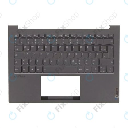 Lenovo ThinkBook 13X ITG - Cache C (accoudoir) + clavier DE (Slate Grey) - 77034096 Genuine Service Pack