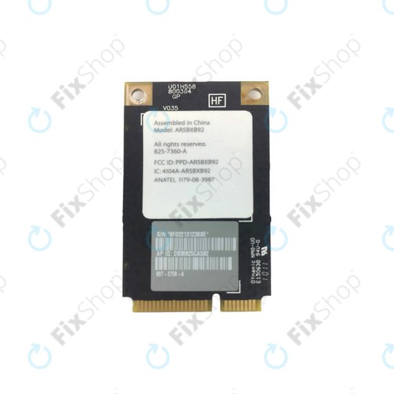 Apple iMac 21.5" A1311 (Late 2009 - Mid 2010), iMac 27" A1312 (Late 2009 - Mid 2010) - Carte réseau sans fil AirPORT AR5BXB92