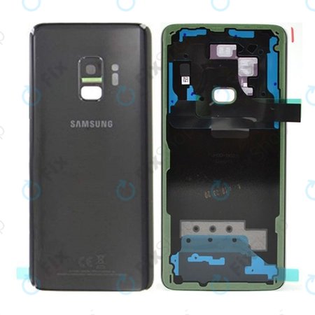 Samsung Galaxy S9 G960F - Cache batterie (Noir) - GH82-15865A Genuine Service Pack