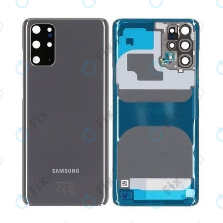 Samsung Galaxy S20 Plus G985F - Cache batterie (Gris cosmique) - GH82-21634E Genuine Service Pack
