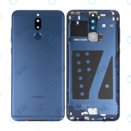 Huawei Mate 10 Lite - Cache batterie + Capteur d'empreintes digitales (Bleu) - 02351QQE, 02351QXM