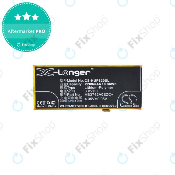 Batterie pour Huawei Y3 (2018), Huawei P8 Lite, 2200mAh, Li-Pol, 3.8 V, HB3742A0EZC+, HQ