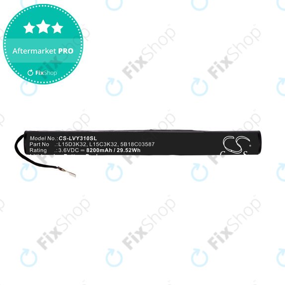 Lenovo Yoga TAB 3 YT3-X50 - Batterie L15D3K32, L15C3K32, 5B18C03587 8200mAh HQ