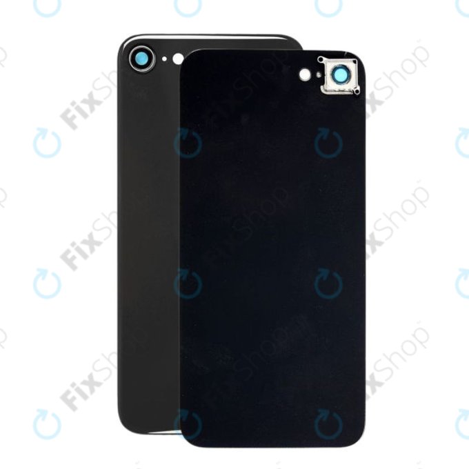 Apple iPhone 8 - Verre du boîtier arrière + objectif de l'appareil photo (gris sidéral)