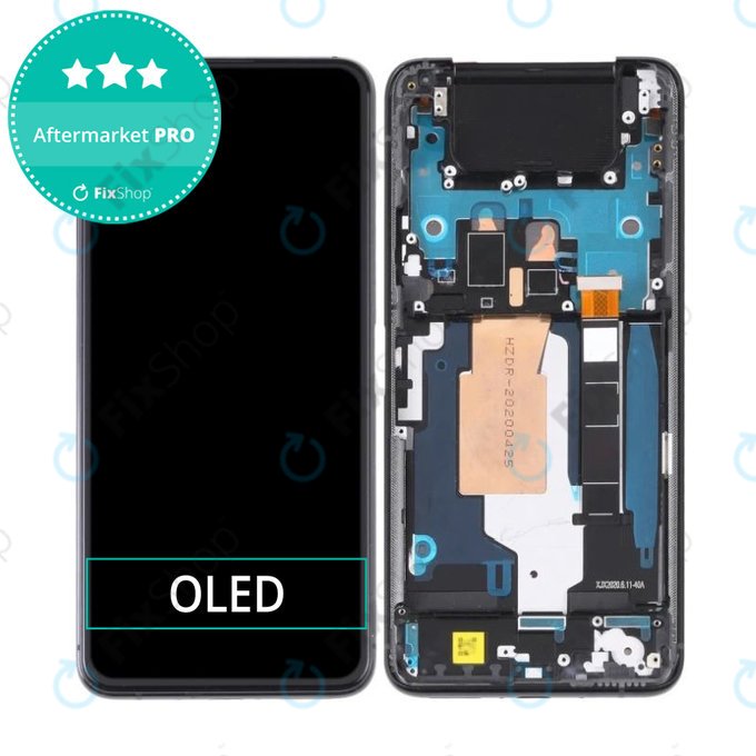Asus ZenFone 7 Pro ZS671KS - Ecran LCD + Ecran Tactile + Cadre (Aurora Black) OLED