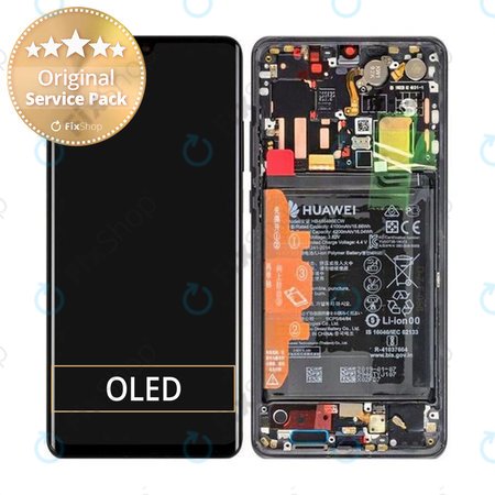 Huawei P30 Pro, P30 Pro 2020 - Écran LCD + Écran tactile + Cadre + Batterie (Black) - 02352PBT, 02355UMW, 02354NAK, 02355UNB Genuine Service Pack