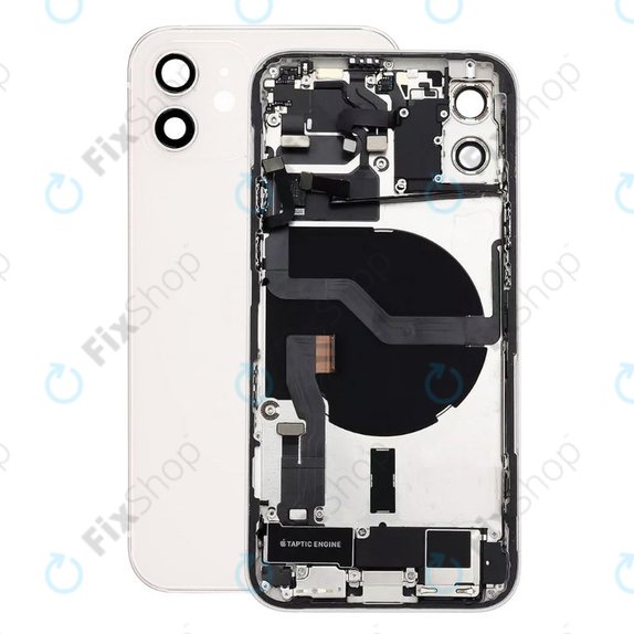 Apple iPhone 12 - Petites pièces du boîtier arrière (Blanc)