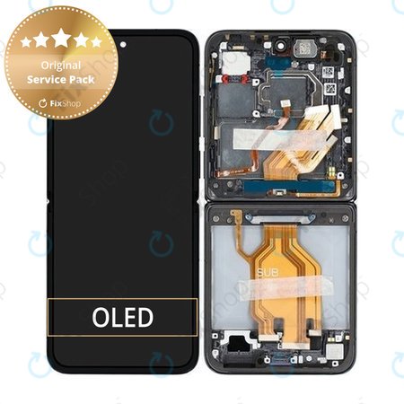 Xiaomi Mix Flip 2405CPX3DC - Écran LCD + Écran tactile + Cadre (Black) - 560002000N800 Genuine Service Pack