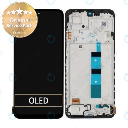 Xiaomi Redmi Note 12 5G - Écran LCD + Écran Tactile + Cadre (Gris Onyx) - 56000100M700 Genuine Service Pack