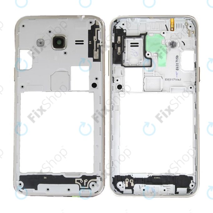 Samsung Galaxy J3 J320F (2016) - Cadre central (Or) - GH98-39054B Genuine Service Pack