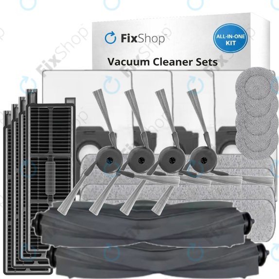 Kit de pièces de rechange pour Dreame Mova Z50 Ultra, Z5, Z5 Pro (2x Brosse principale, 4x Filtre, 4x Brosse latérale, 4x Chiffon de vadrouille, 4x Lingette latérale de lavage, 4x Sac à poussière)