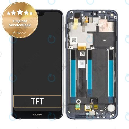 Nokia 7.1 - Écran LCD + Vitre Tactile + Cadre (Bleu) - 20CTLLW0001 Genuine Service Pack