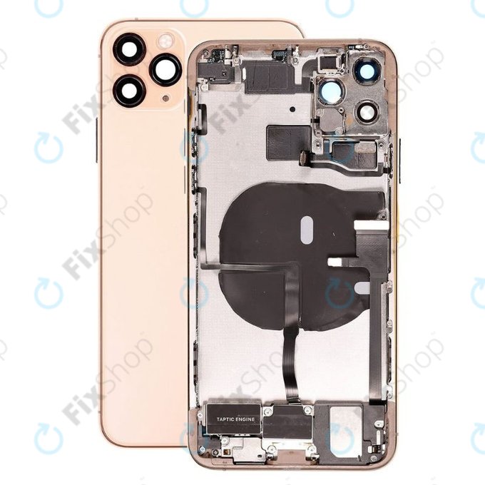 Apple iPhone 11 Pro Max - Petites pièces du boîtier arrière (Or)