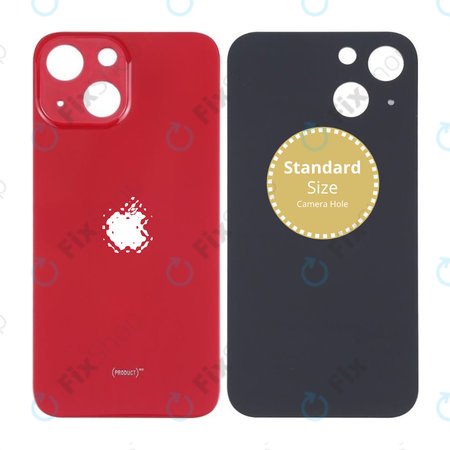 Apple iPhone 13 Mini - Verre du boîtier arrière (Rouge)