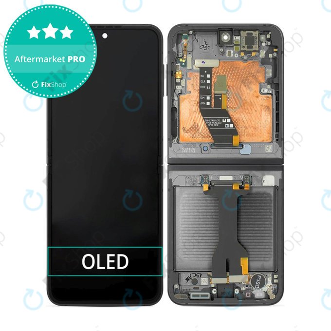 Samsung Galaxy Z Flip 6 F741B - Écran LCD + Écran tactile + Cadre (Black) OLED