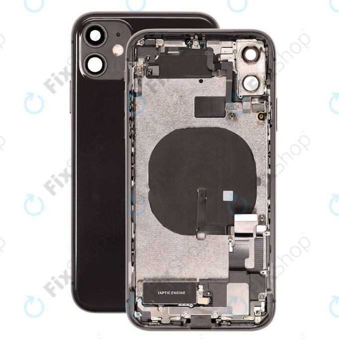 Apple iPhone 11 - Petites pièces du boîtier arrière (noir)