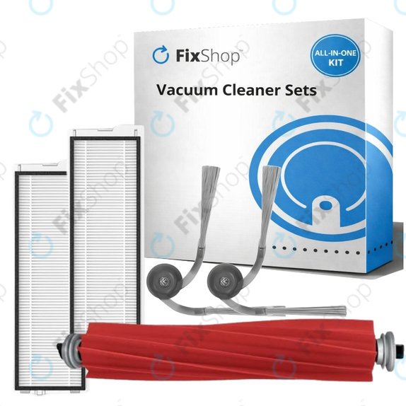 Kit de pièces de rechange pour Roborock QV 35A, QR 798, QV35S (1x Brosse principale, 2x Filtre, 2x Brosse latérale)