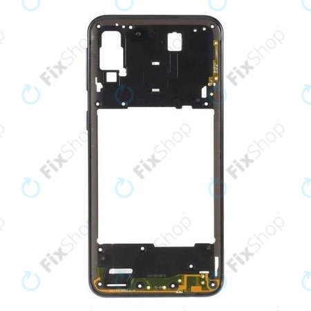 Samsung Galaxy A40 A405F - Cadre central (Noir) - GH97-22974A Genuine Service Pack