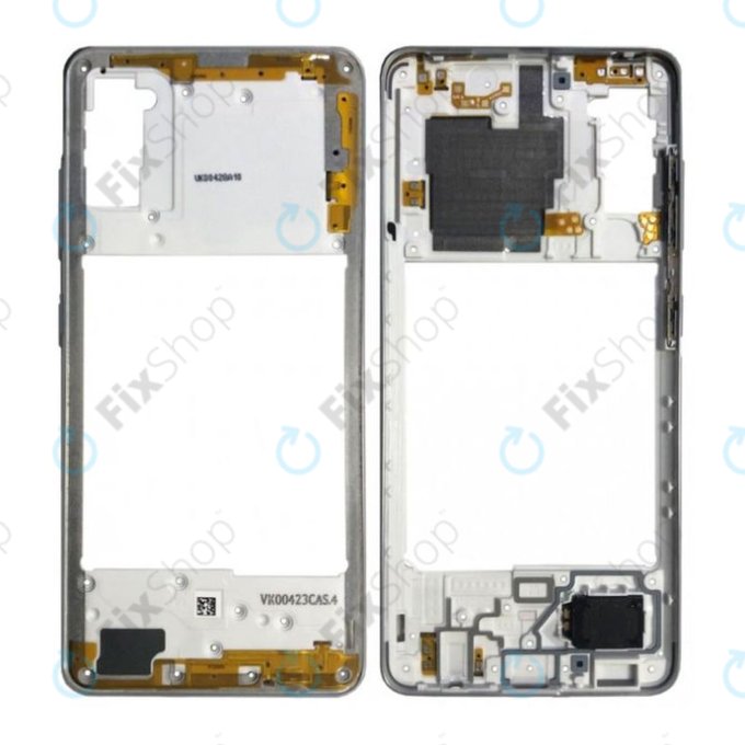 Samsung Galaxy A41 A415F - Cadre central (Prism Crush Silver) - GH98-45511C Genuine Service Pack