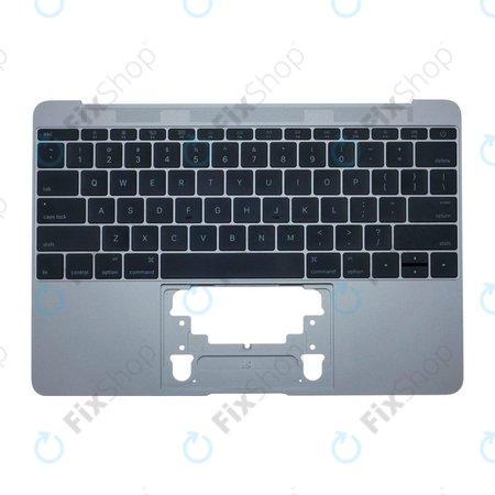 Apple MacBook 12" Retina A1534 (Début 2015 - Mi 2017) - Cadre de clavier supérieur + clavier US (gris sidéral)