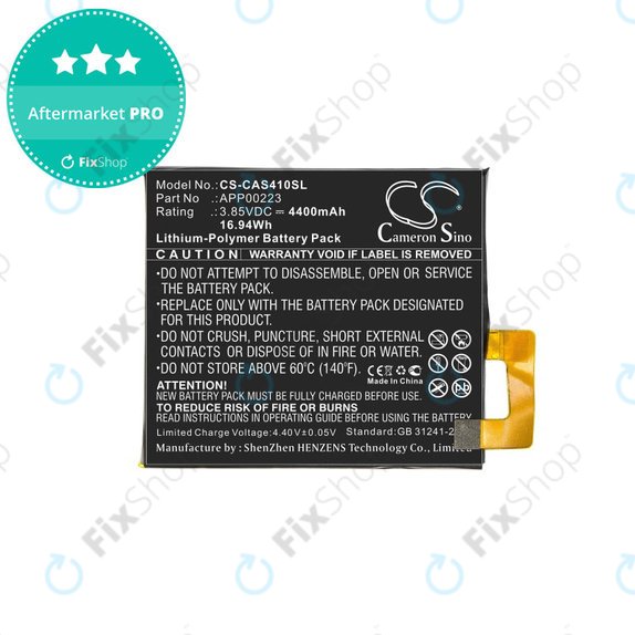 Batterie pour Caterpillar CAT S41, 4400mAh, Li-Pol, 3.85 V, APP00223, HQ