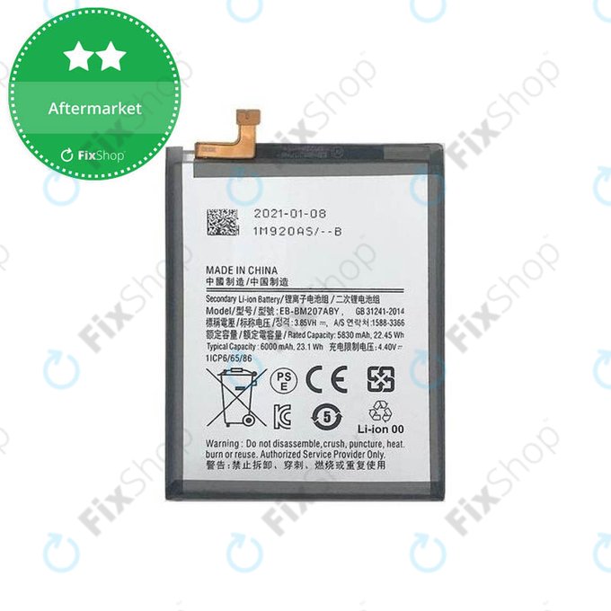 Samsung Galaxy M21 M215F, M30s M307F - Batterie EB-BM207ABY 6000mAh
