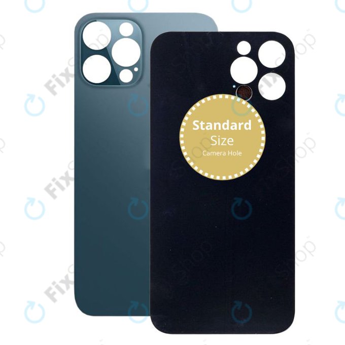 Apple iPhone 12 Pro Max - Verre du boîtier arrière (bleu)