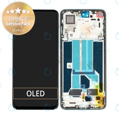 OnePlus Nord 2 5G - Écran LCD + Objectif Tactile + Cadre (Gris Sierra) - 2011100360 Genuine Service Pack