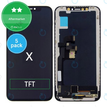 Apple iPhone X - Écran LCD + Écran tactile + Cadre TFT (5pcs)