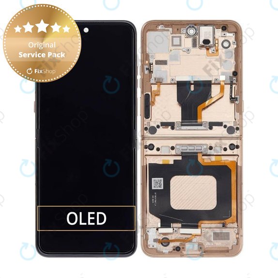 Motorola Razr 60 Ultra - Écran LCD + Écran tactile + Cadre (Mountain Trail) - 5D68C29812 Genuine Service Pack