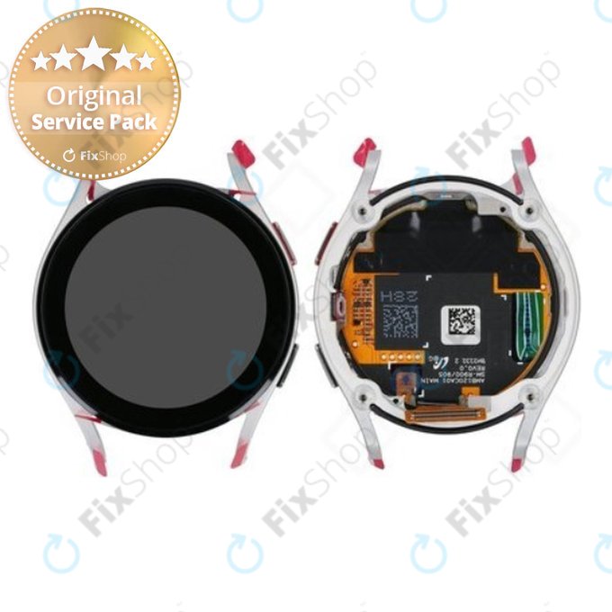 Samsung Galaxy Watch 5 40 mm R900 - Écran LCD + Écran tactile + Cadre (Argent) - GH82-30040C Genuine Service Pack
