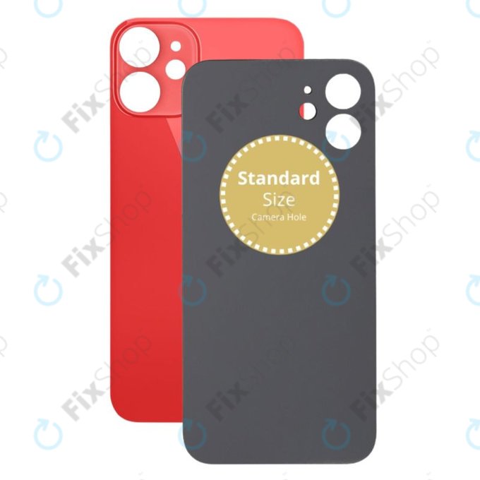 Apple iPhone 12 Mini - Verre du boîtier arrière (Rouge)