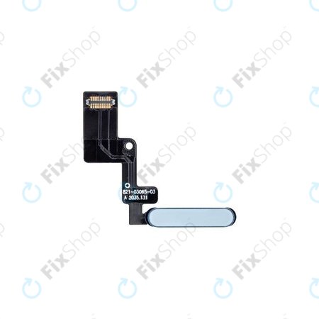 Apple iPad Air (4e génération, 5e génération) - Bouton d'alimentation + câble flexible (bleu)