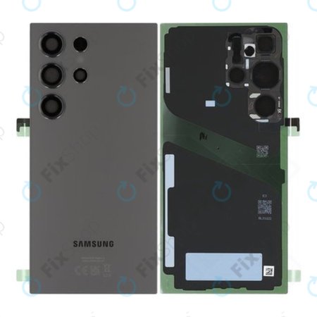 Samsung Galaxy S24 Ultra S928B - Cache batterie (Titanium Black) - GH82-33349B Genuine Service Pack