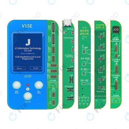 JC V1SE Programmer + LCD, batterie, empreinte digitale, Face ID et cartes série 12 (iPhone 7 - 12 Pro Max)