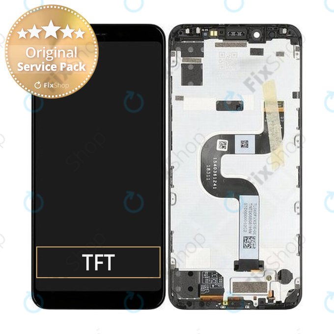 Xiaomi Mi A2 - Écran LCD + Écran Tactile + Cadre (Noir) - 5606100530B6 Genuine Service Pack