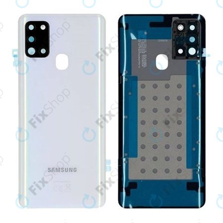 Samsung Galaxy A21s A217F - Cache batterie (Blanc) - GH82-22780B Genuine Service Pack