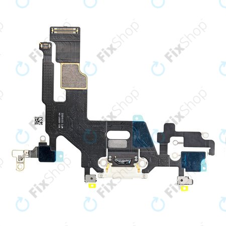 Apple iPhone 11 - Connecteur de charge + Câble flexible (Blanc)