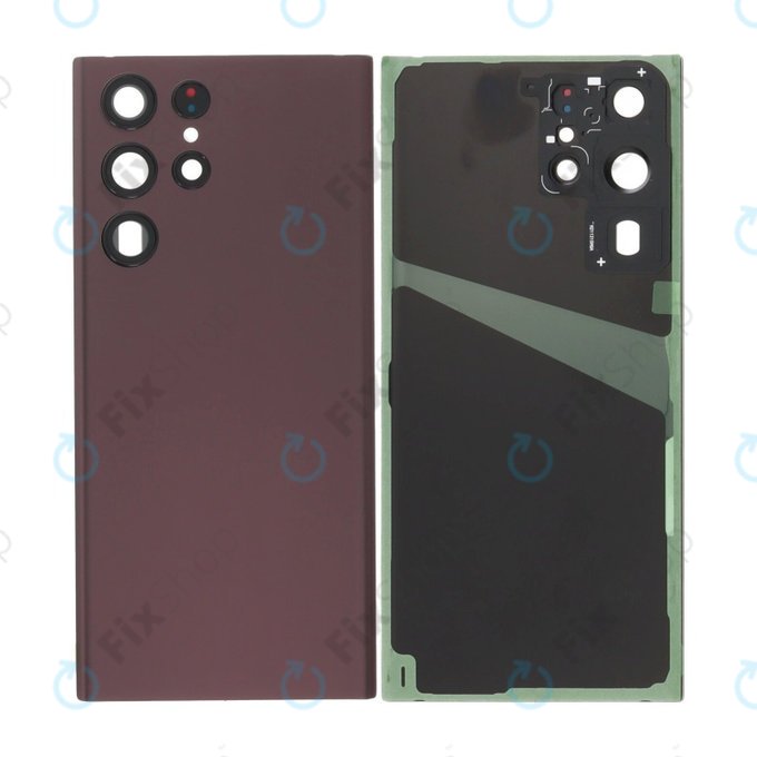 Samsung Galaxy S22 Ultra S908B - Cache batterie complet (Burgundy)