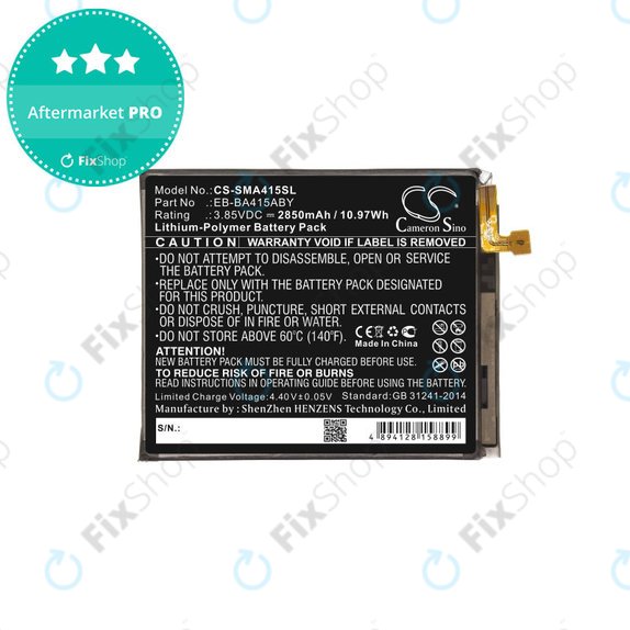 Samsung Galaxy A41 A415F - Batterie EB-BA415ABY 2850mAh HQ